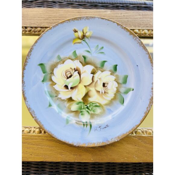 Vintage NORLEANS (Japan) Hand Painted 10 1/4” Collector Wall Plate Cottagecore - Picture 8 of 9